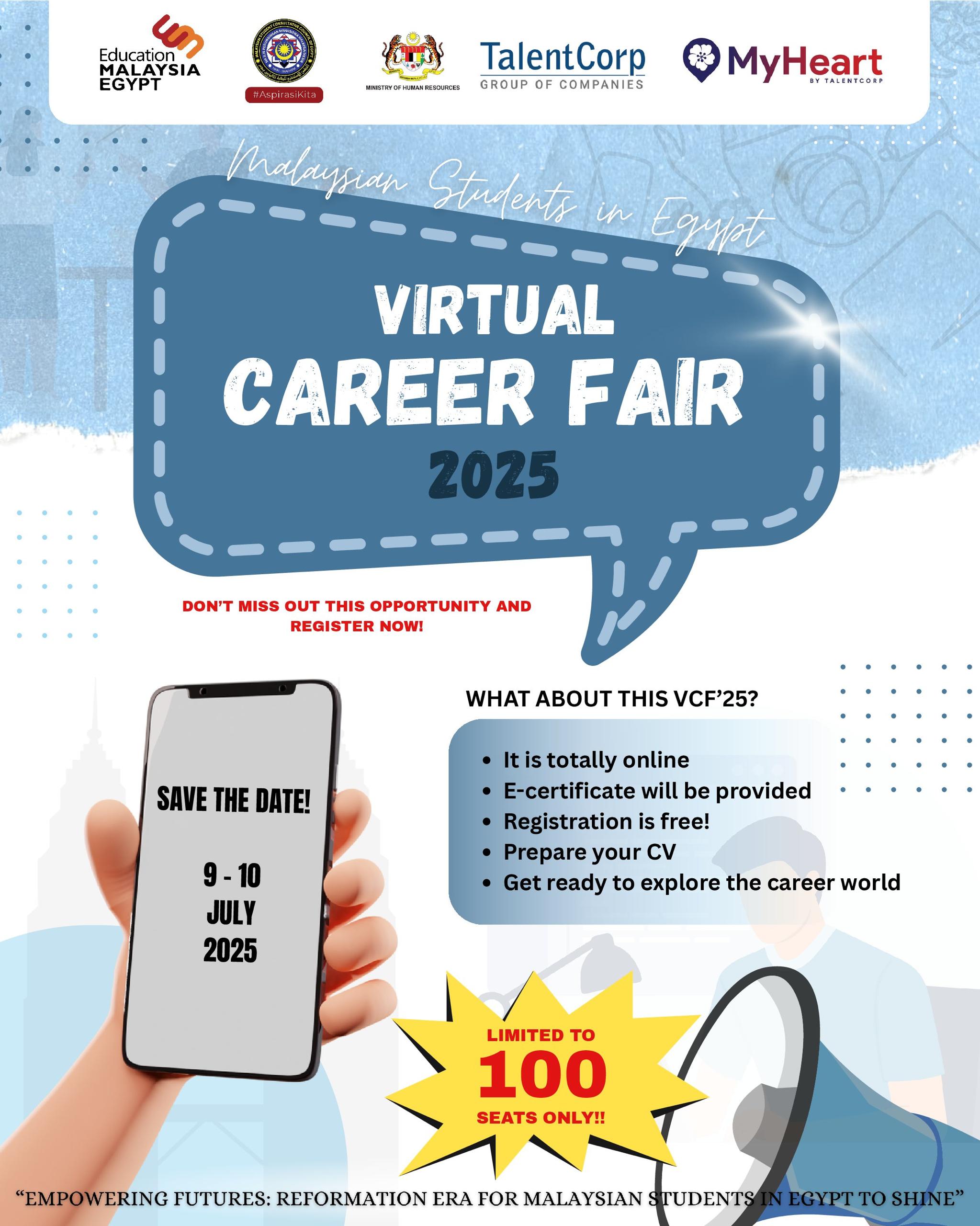 MALAYSIAN STUDENTS IN EGYPT VIRTUAL CAREER FAIR 2025