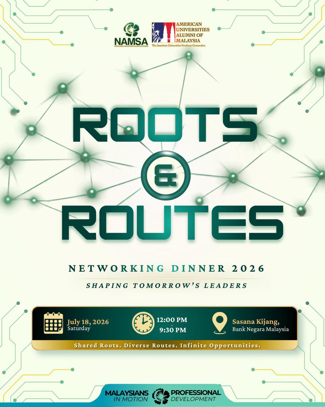 Roots & Routes Networking Dinner 2026