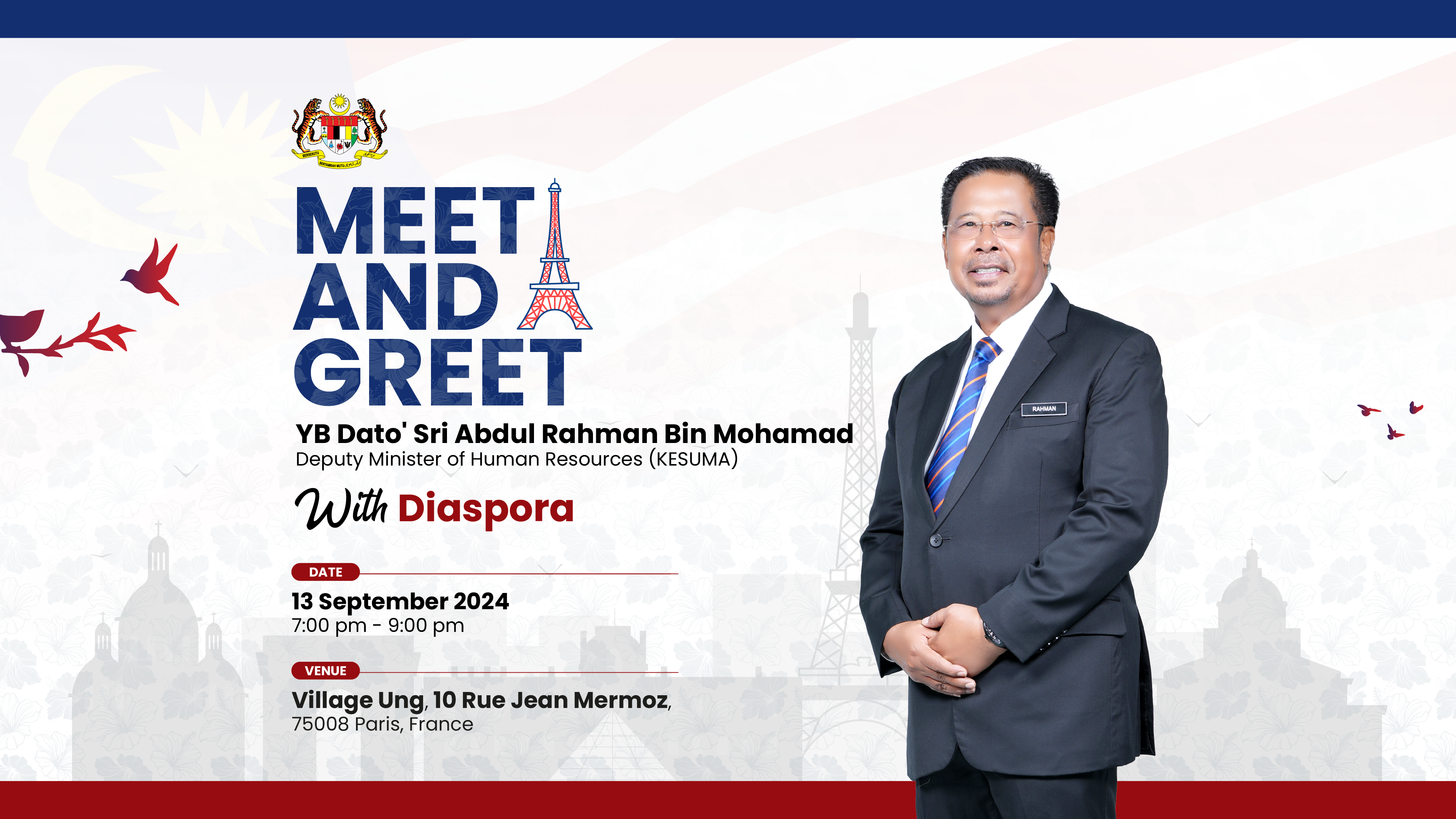 Meet & Greet with Malaysian Diaspora in France