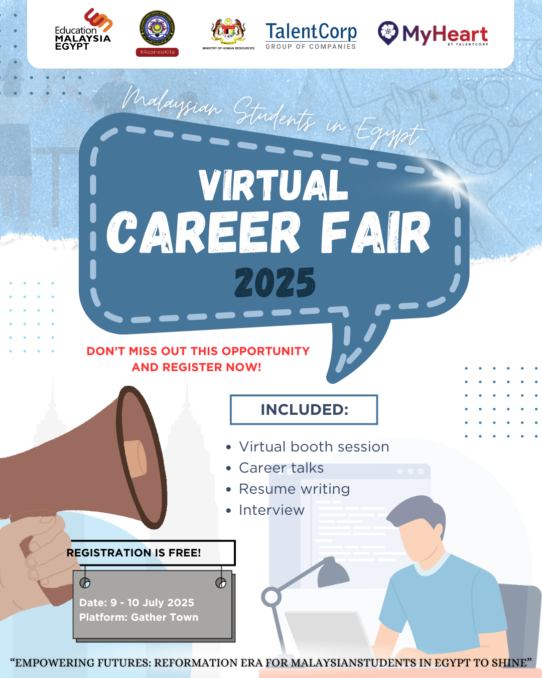 MALAYSIAN STUDENTS IN EGYPT VIRTUAL CAREER FAIR 2025