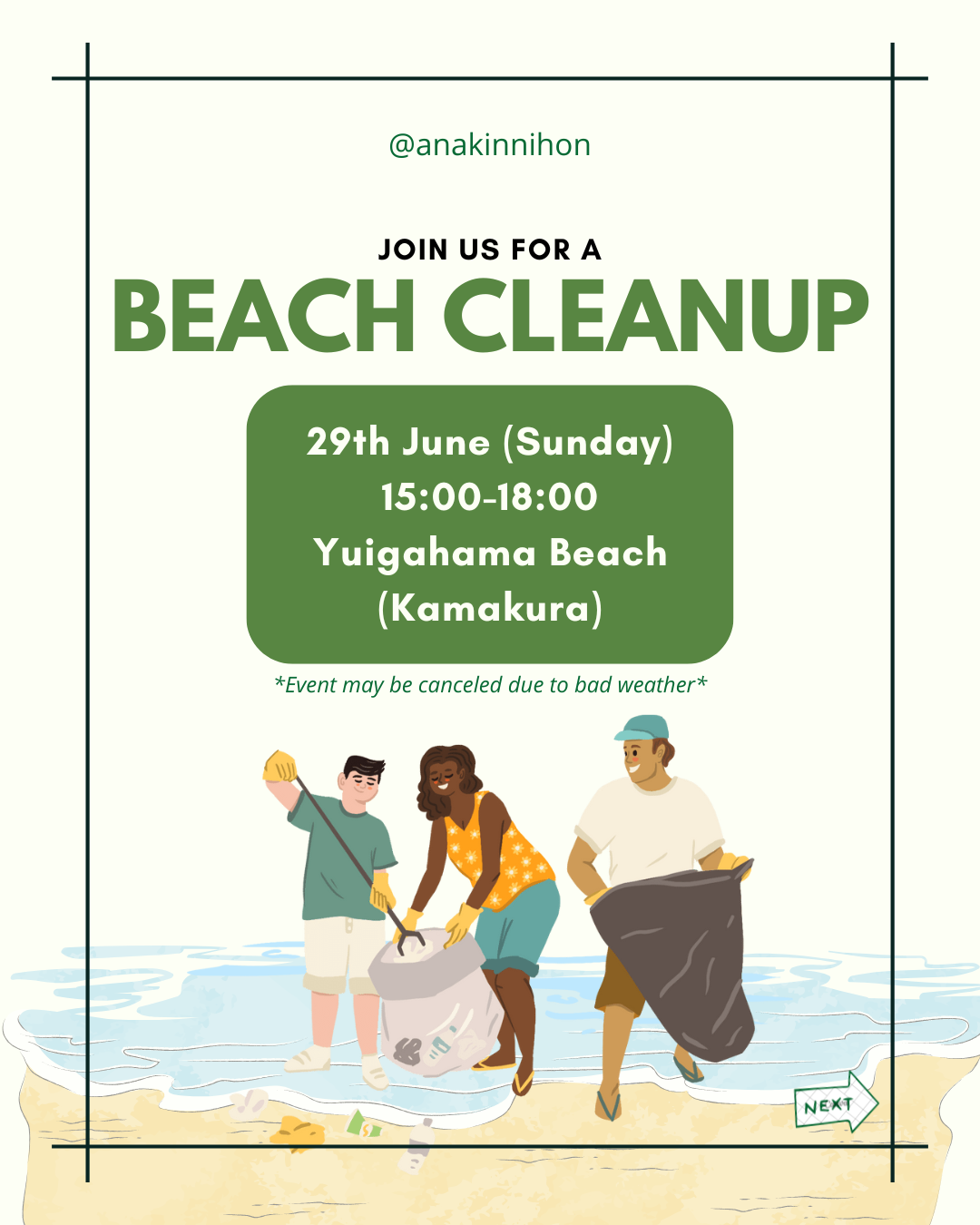 Beach Cleanup (Anak in Nihon)