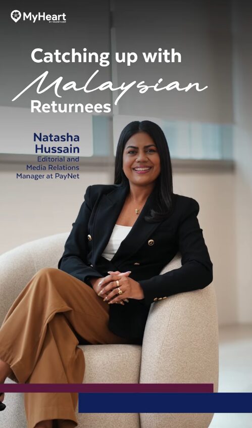 Natasha Hussain at PayNet''s office being interviewed by MyHeart