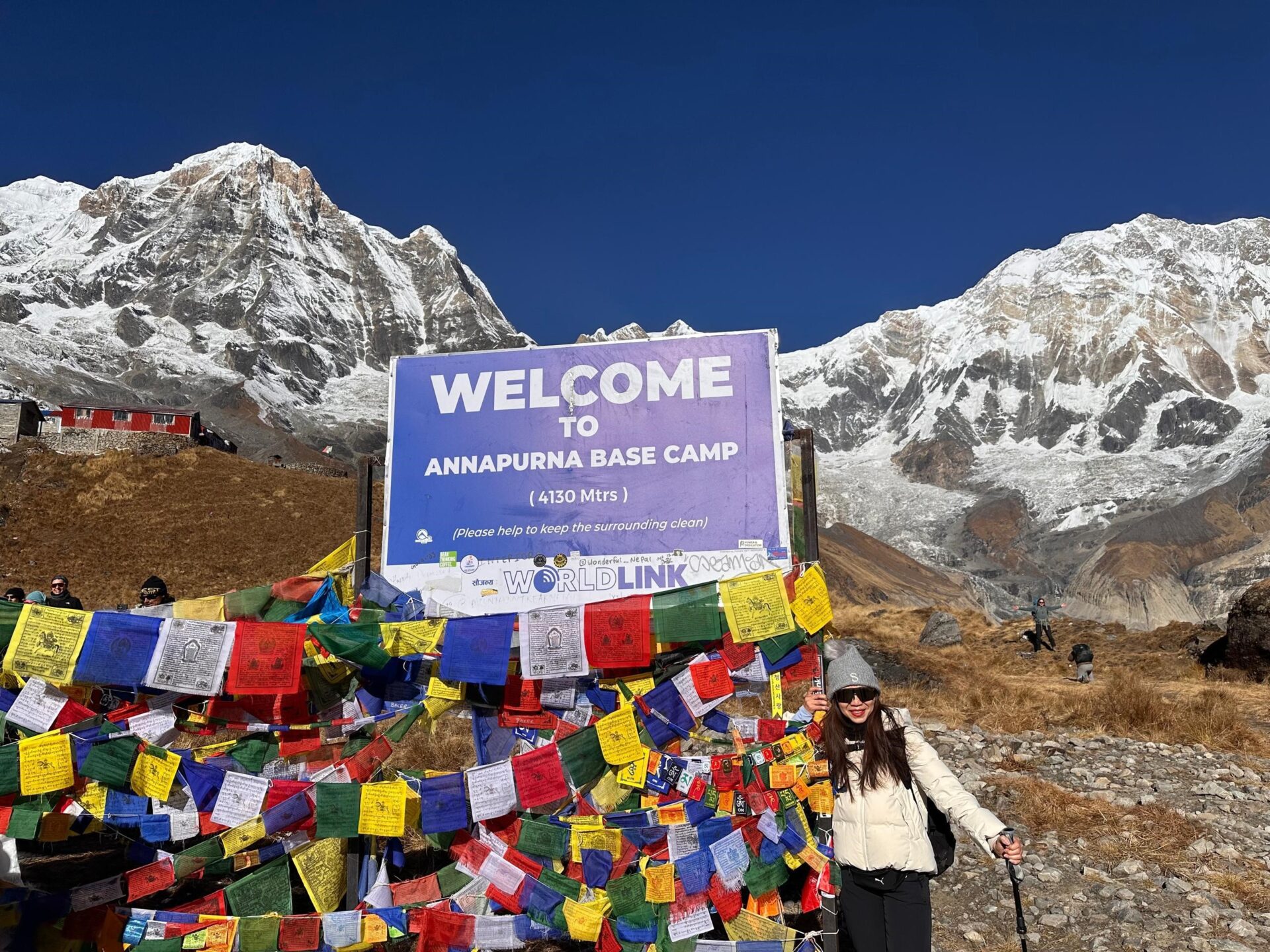Siti Sulaiman At the Annapurna Base Camp in Nepal