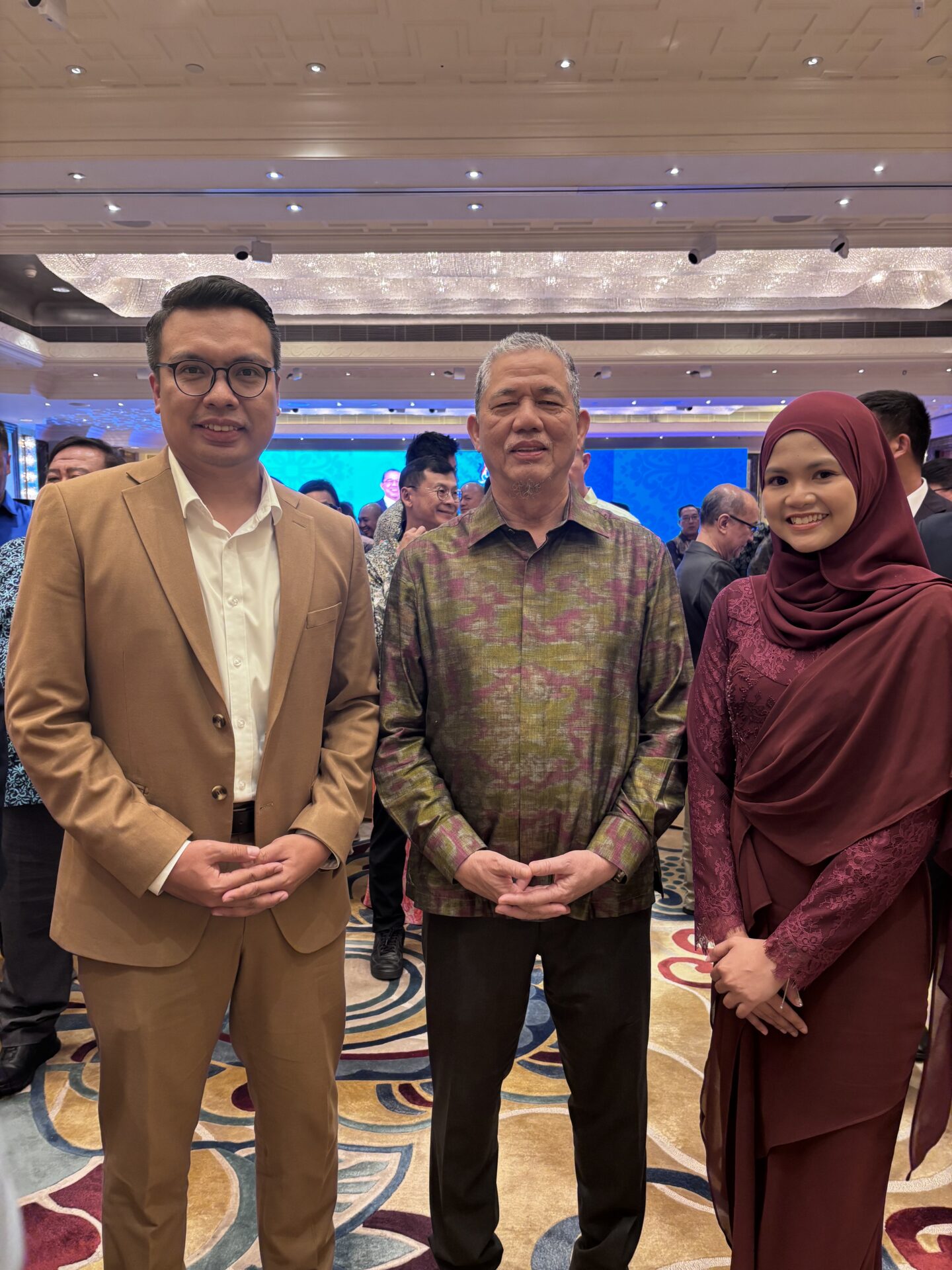 Isa Zubir at formal event
